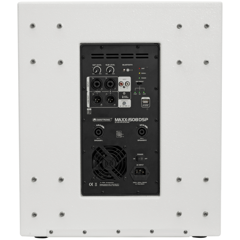 Subwoofer Activ Omnitronic Maxx-1508DSP 2.1, White