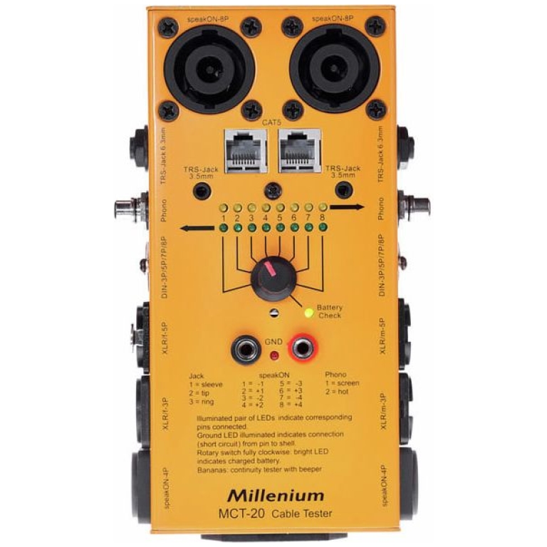 Tester Cabluri Audio Millenium MCT-20