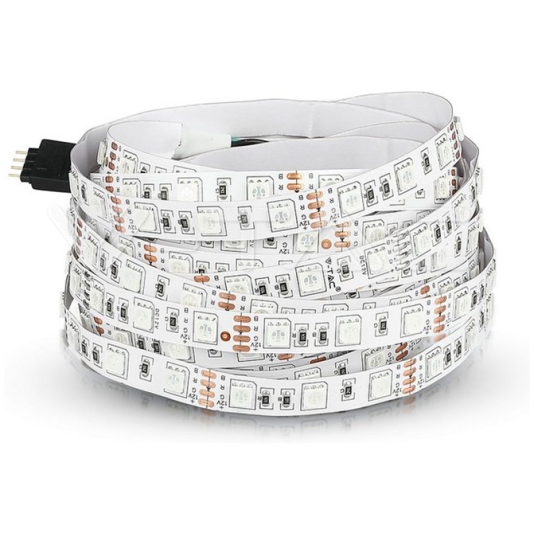 Banda LED V-TAC VT-5050 RGB,60 LED pe metru, de interior