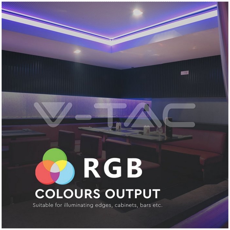 Banda LED V-TAC VT-5050 RGB,60 LED pe metru, de interior