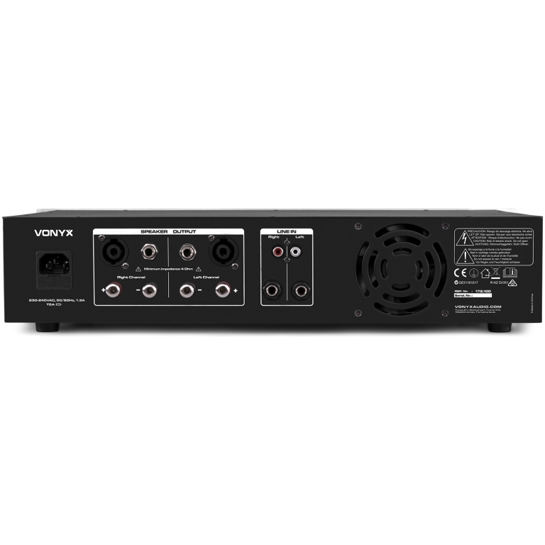 Amplificator audio Vonyx VPA1500, 2x750W, media player, bluetooth