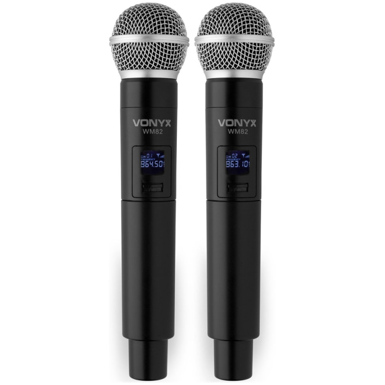 Set microfoane wireless UHF Vonyx WM82