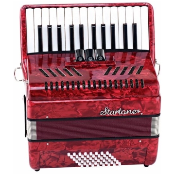 Acordeon Startone 48 Basi Rosu, Maja 48 Red