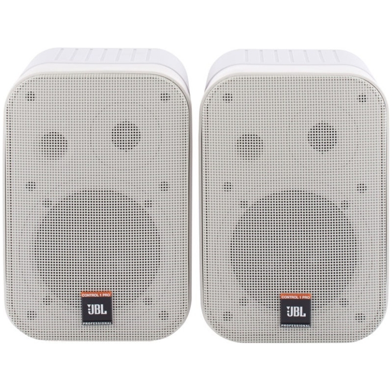 Sistem 2 boxe JBL Control 1 Pro alb cu amplificator NS15G, Bluetooth