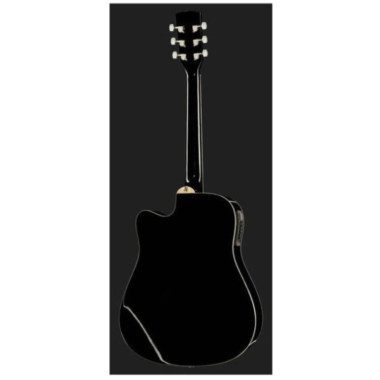 Chitara electro-acustica Harley Benton D-120CE BK