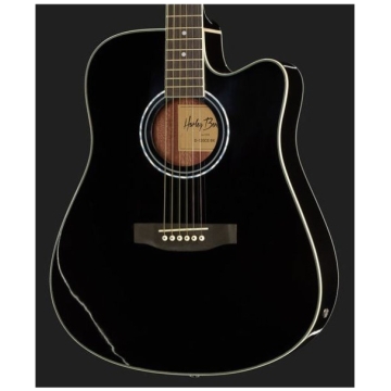 Chitara electro-acustica Harley Benton D-120CE BK