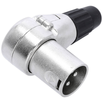 Conector XLR tată cotit Adam Hall Connectors 4 STAR C XM3 A