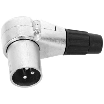 Conector XLR tată cotit Adam Hall Connectors 4 STAR C XM3 A