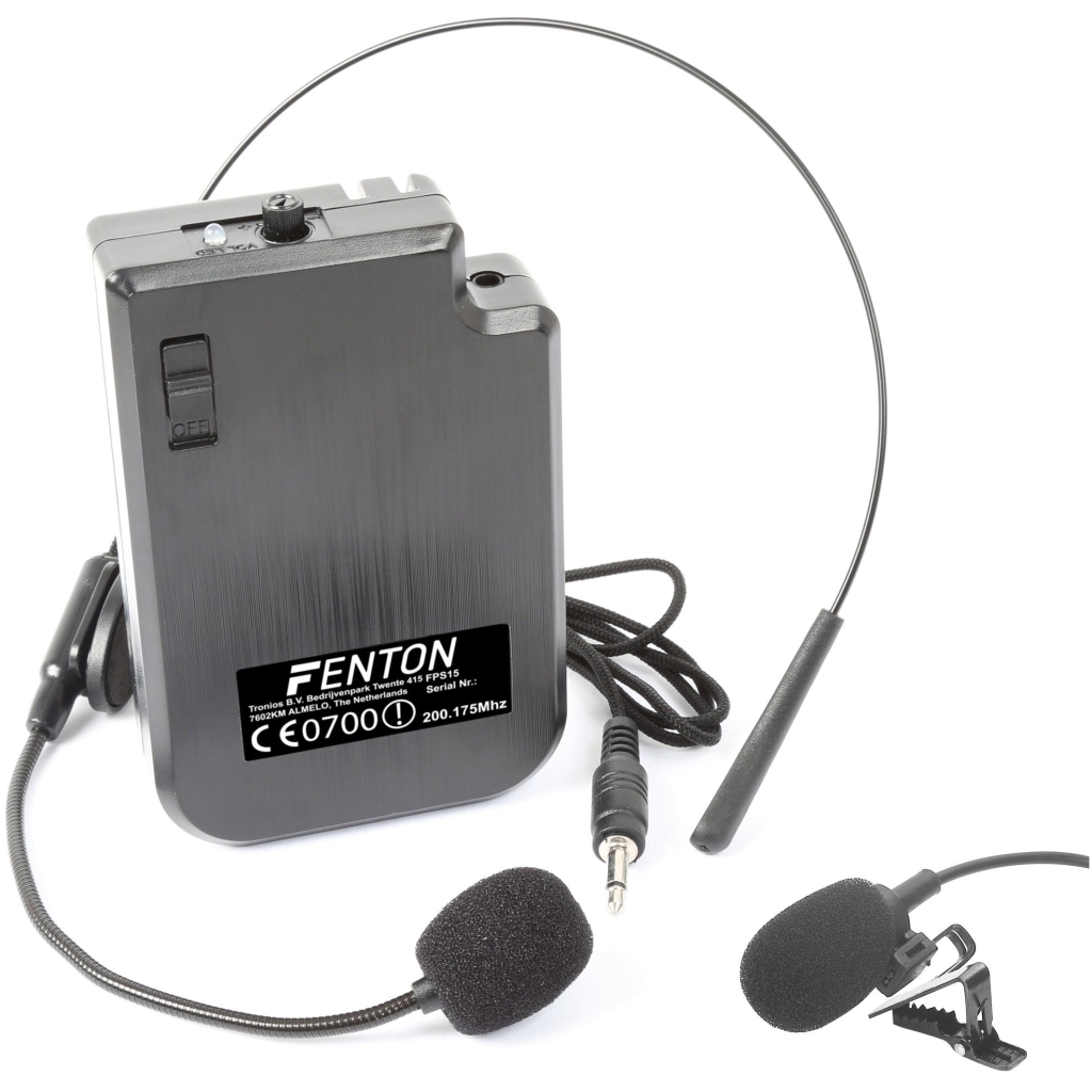 Transmitator Lavaliera headset wireless Fenton VHF 200.175 MHz