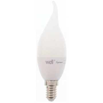 Bec LED Lumanare WELL 6W E14, Alb Cald