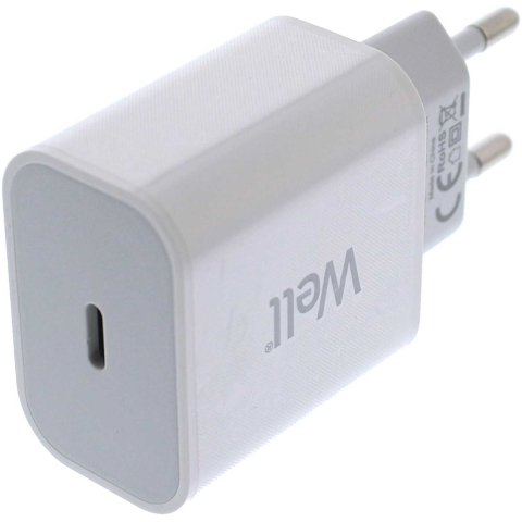 Incarcator retea Well USB-C PD 20W Alb