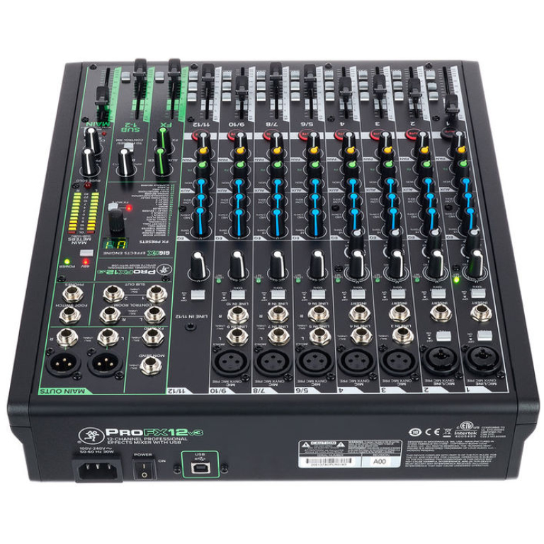 Mackie PROFX12v3, Mixer audio analogic 