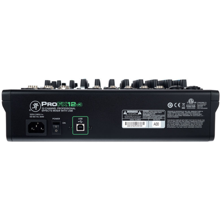 Mackie PROFX12v3, Mixer audio analogic 