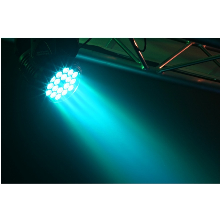 Beamz MHL108, Moving Head Wash 18x 3W led RGB DMX