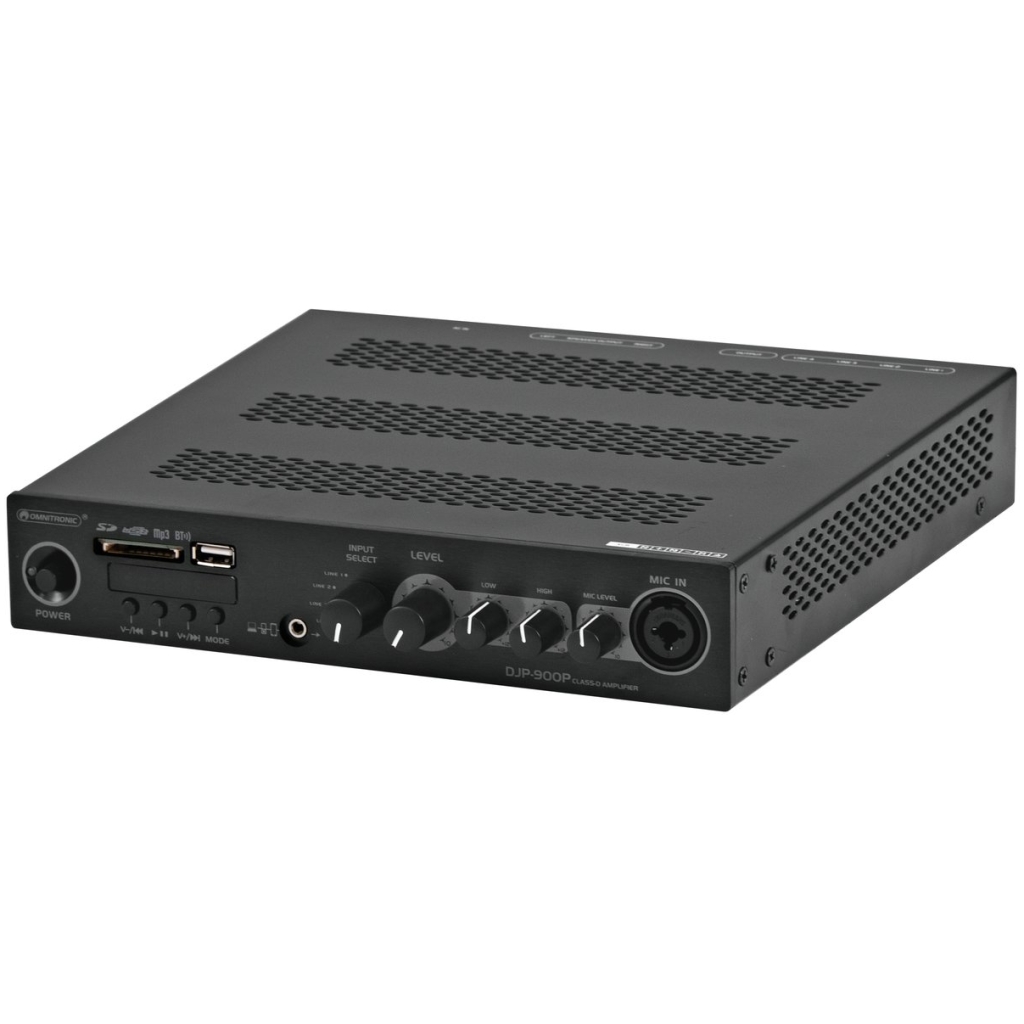 Amplificator cu mixer Omnitronic DJP-900P, Bluetooth, 2x460W, 100V