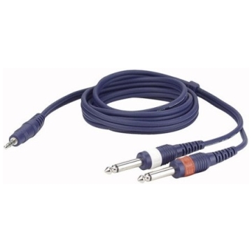 Cablu audio stereo DAP Audio FL313, mini jack stereo-2 jack mono, 3 metri