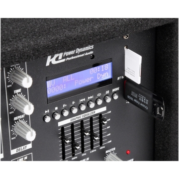 Mixer cu amplificator Power Dynamics PDM-C805A, 8 canale, bluetooth si USB