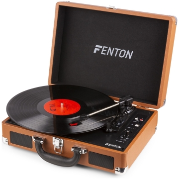 Fenton RP115F, Pick-up cu Bluetooth și USB, finisaj lemn, maro