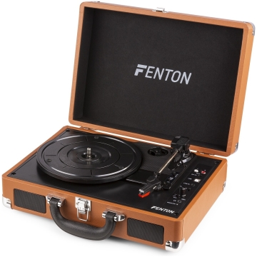 Fenton RP115F, Pick-up cu Bluetooth și USB, finisaj lemn, maro