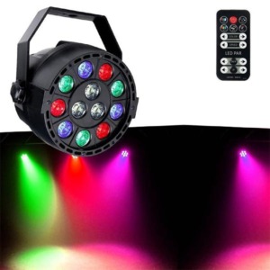 Proiector Mini PAR LED 12x1W RGB-W cu Telecomanda - IBIZA