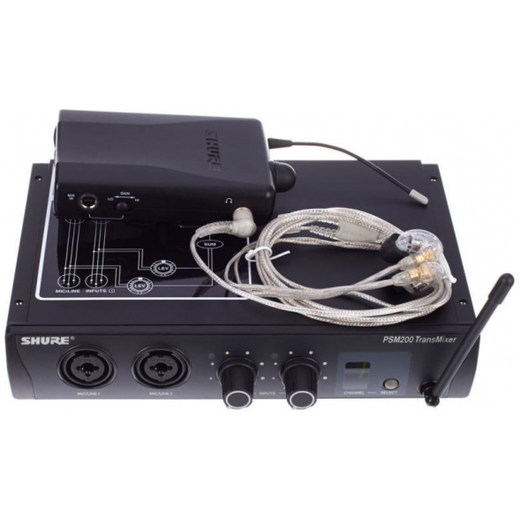 Monitor IN-EAR Shure PSM-200 - SE215 Set