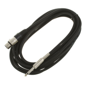 Cablu Microfon XLR - Jack Mono 6 m the sssnake SMP6BK