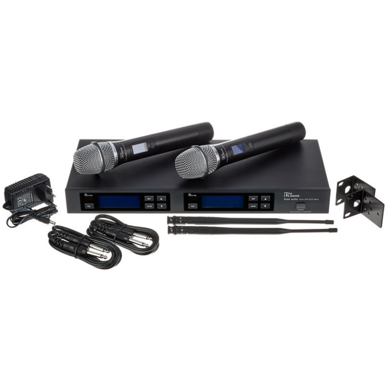 Microfon wireless the t.bone free solo Twin HT 823 MHz