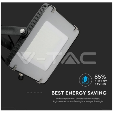 Proiector LED 150W V-TAC VT-156, Cip SAMSUNG, Slim, Negru, 6400K