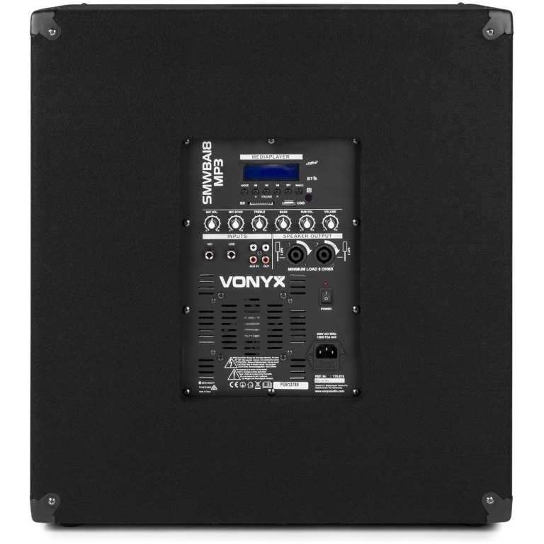 Subwoofer Activ Vonyx SMWA18 MP3