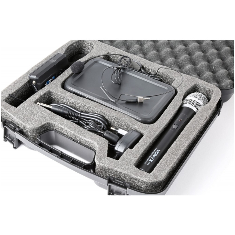 Set microfon wireless vocal-headset, Vonyx WM73C 