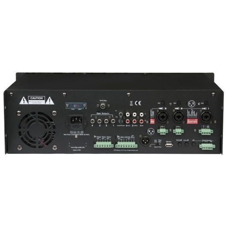 Amplificator 100V Dap Audio ZA 9250VTU, 4 zone, 250W