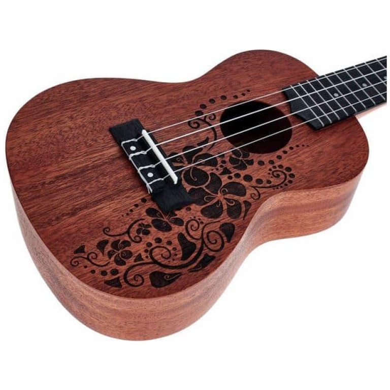 ukulele concert harley benton kahuna c flower
