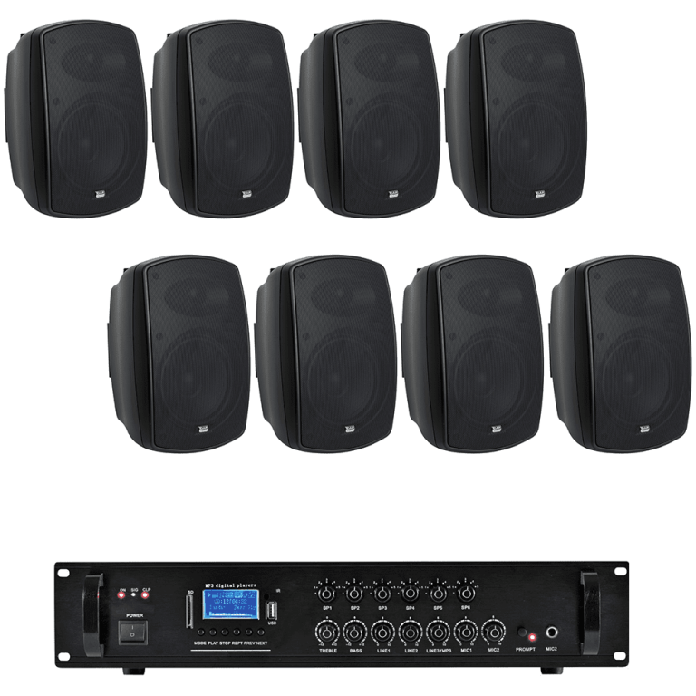 sistem sonorizare hotel, 240w, bluetooth, usb, fm, negru