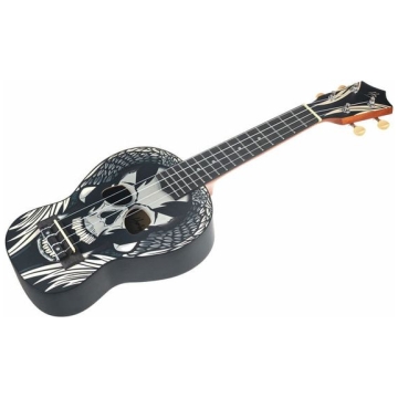 ukulele sopran harley benton dotu uke s angel skull