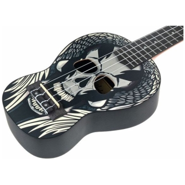 ukulele sopran harley benton dotu uke s angel skull