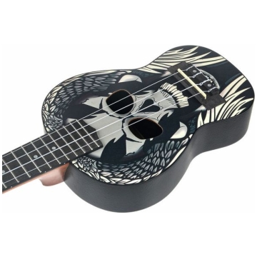 ukulele sopran harley benton dotu uke s angel skull