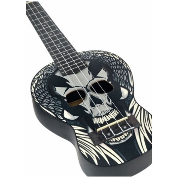 ukulele sopran harley benton dotu uke s angel skull