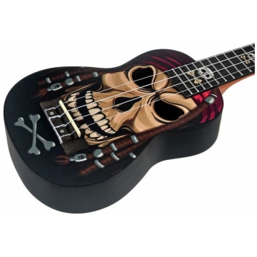 ukulele sopran harley benton dotu uke s pirate skull