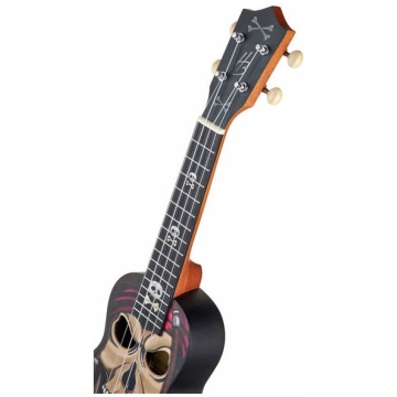 ukulele sopran harley benton dotu uke s pirate skull