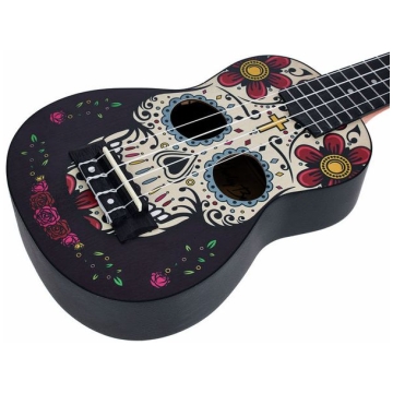 ukulele sopran harley benton dotu uke s sugar skull