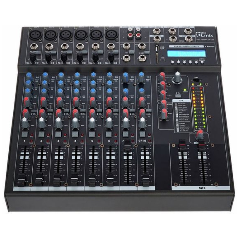mixer audio cu bluetooth the t.mix xmix 1202 fxmp usb