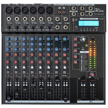 mixer audio cu bluetooth the t.mix xmix 1202 fxmp usb