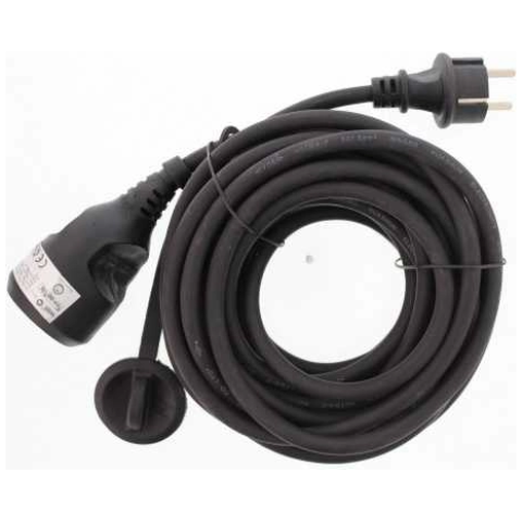prelungitor electric 20m, 3×1.5mm, ip44, negru
