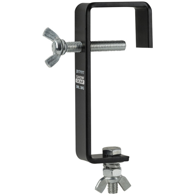 showgear 50 mm heavy duty pipe clamp – black