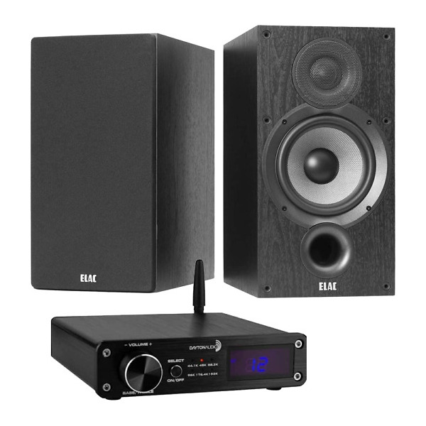 Sistem audio stereo ELAC Debut B6.2 cu amplificator Dayton DTA PRO