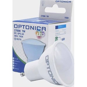 Bec LED GU10 7W Lumina Calda 2700K 560lm - Optonica