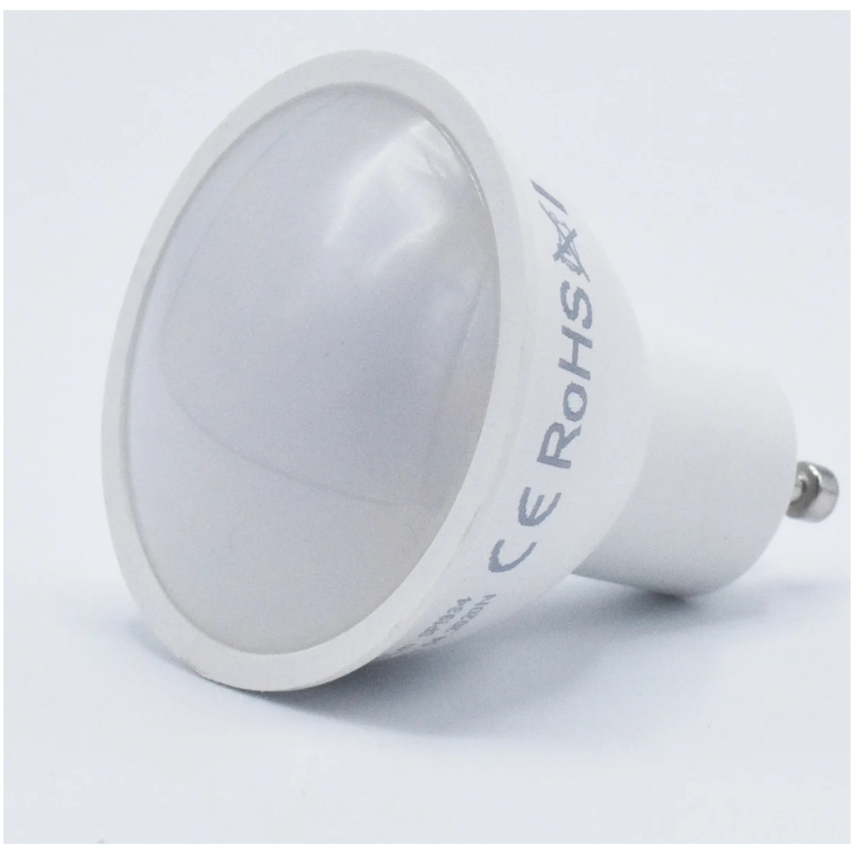 bec gu10 led 7w, 560 lm, lumina calda (2700k), optonica