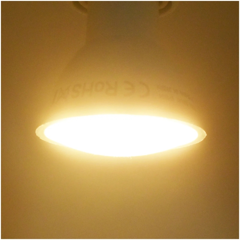 bec gu10 led 7w, 560 lm, lumina calda (2700k), optonica