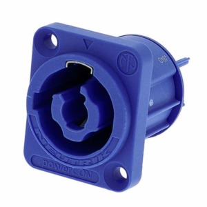 Conector PowerCON Neutrik NAC3MPA-1 - Mufa panou tip A albastru