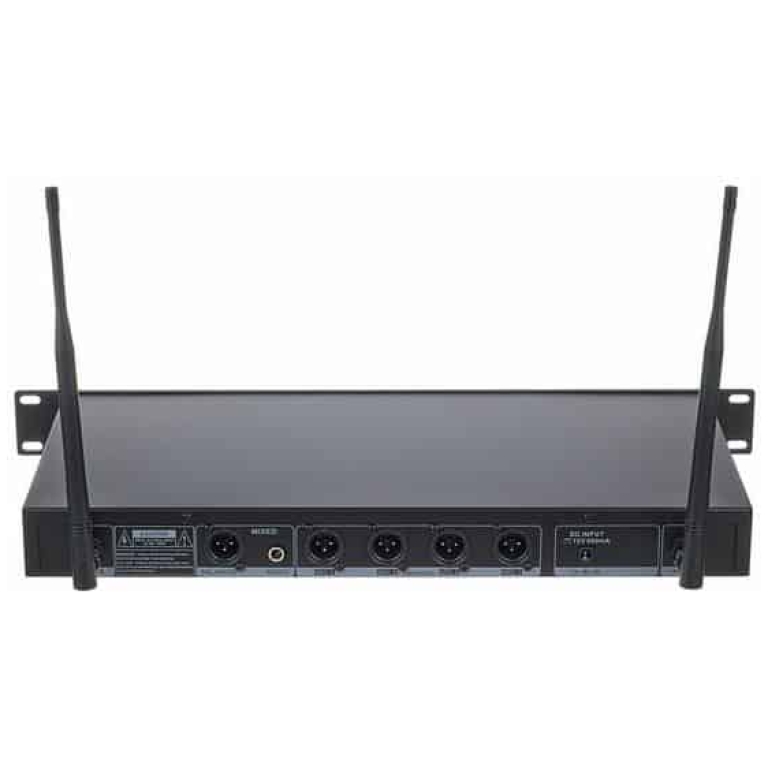 set 4 microfoane wireless vocale sirus quad r + 4h 823 bundle